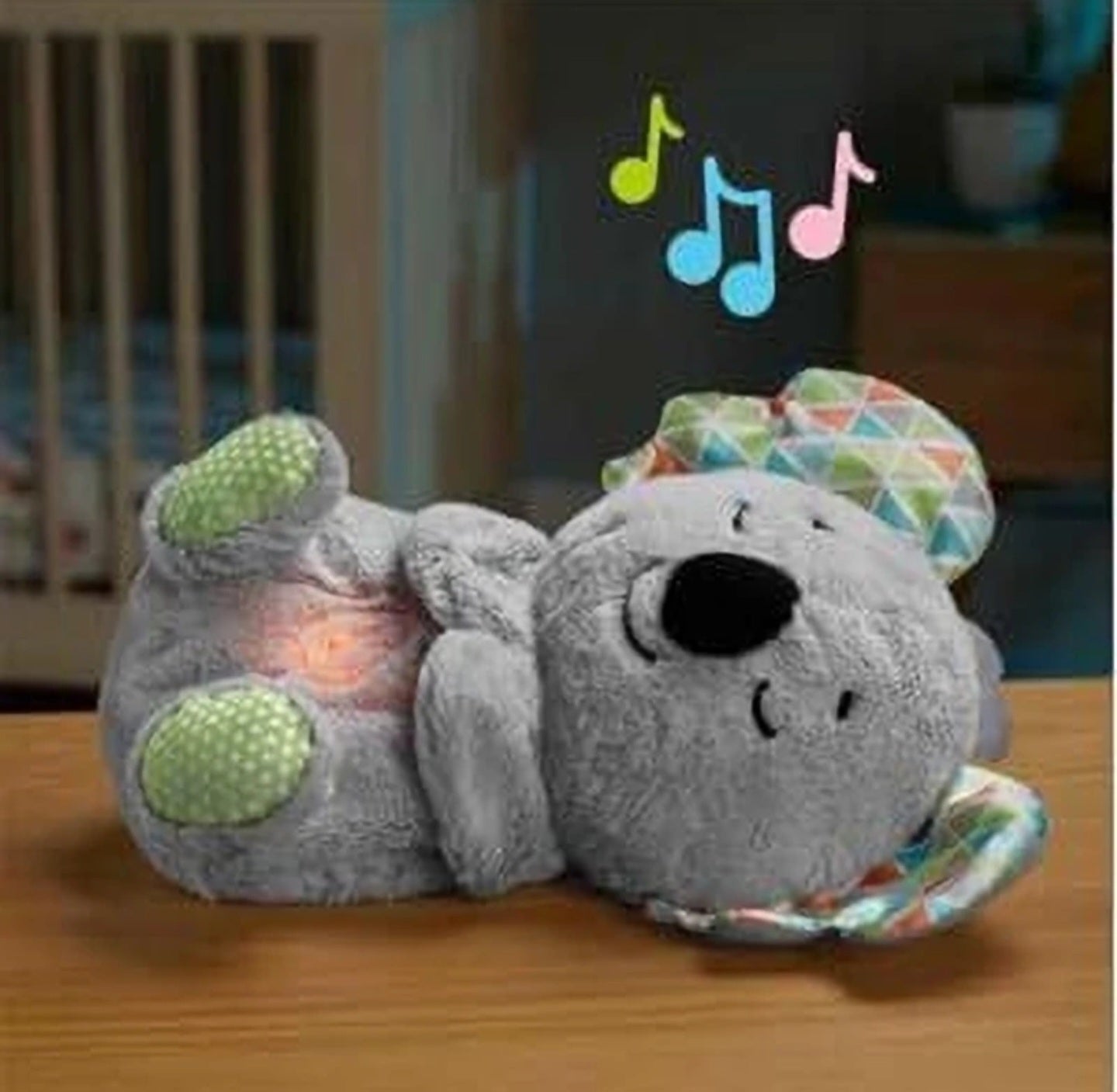 BREATHING TEDDY BEAR BREATHING MOTION INFANT TOYS FOR NEWBORNS, SOFT BREATHING STITCH