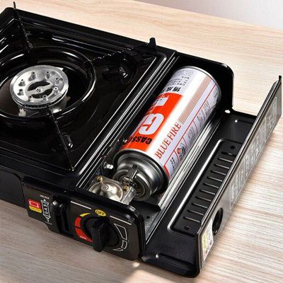 CAMPING PORTABLE STOVE USE WITH DUAL MODE LPG CYLINDER, CHULHA IRON AUTOMATIC BUTANE GAS STOVE (1 BURNERS)