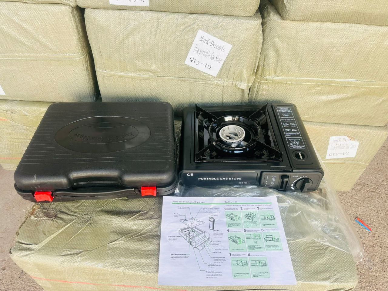 CAMPING PORTABLE STOVE USE WITH DUAL MODE LPG CYLINDER, CHULHA IRON AUTOMATIC BUTANE GAS STOVE (1 BURNERS)