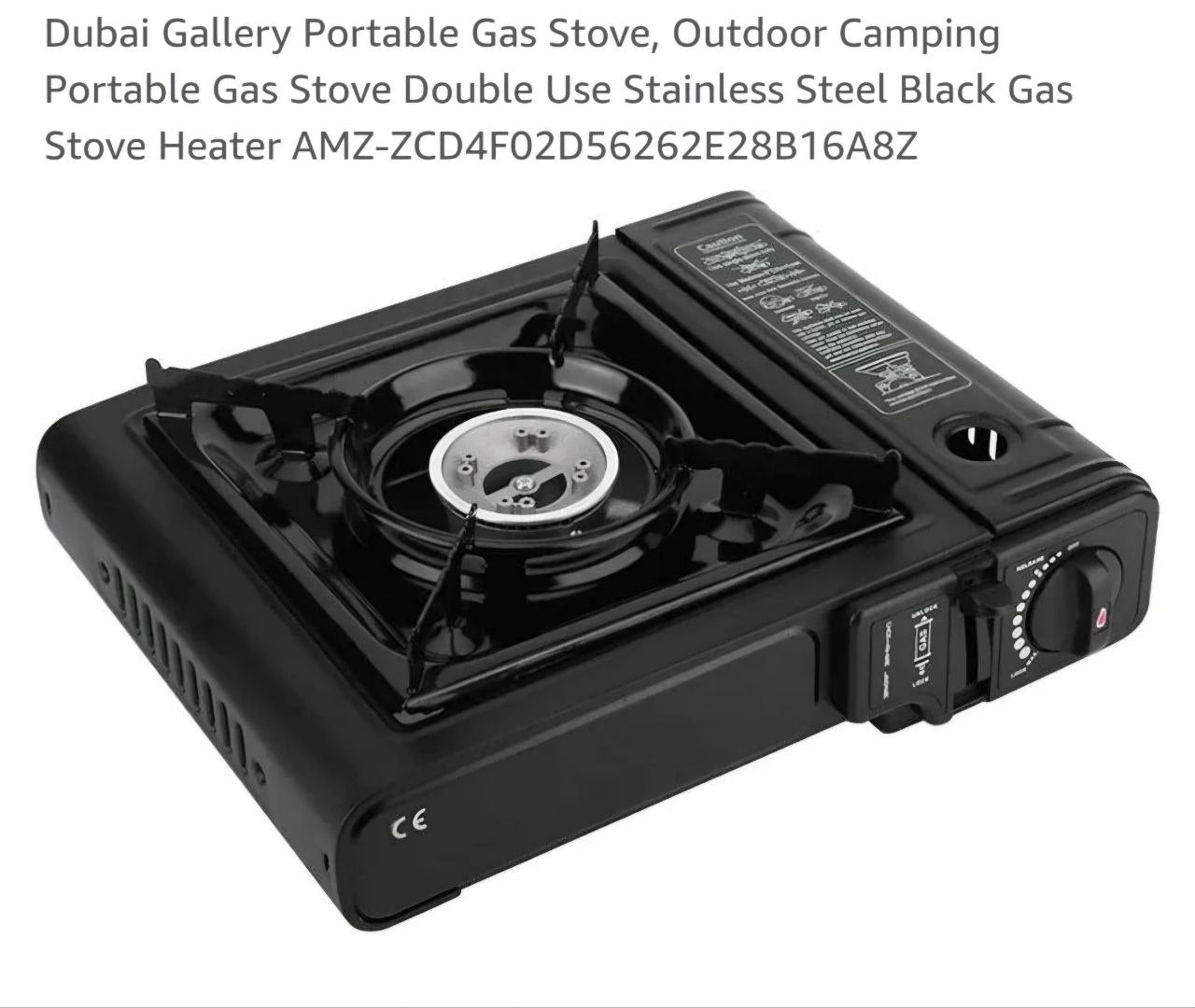 CAMPING PORTABLE STOVE USE WITH DUAL MODE LPG CYLINDER, CHULHA IRON AUTOMATIC BUTANE GAS STOVE (1 BURNERS)
