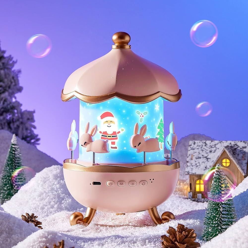 Rotating Rabbits Night Light, Night Lamp , Blutooth Speaker