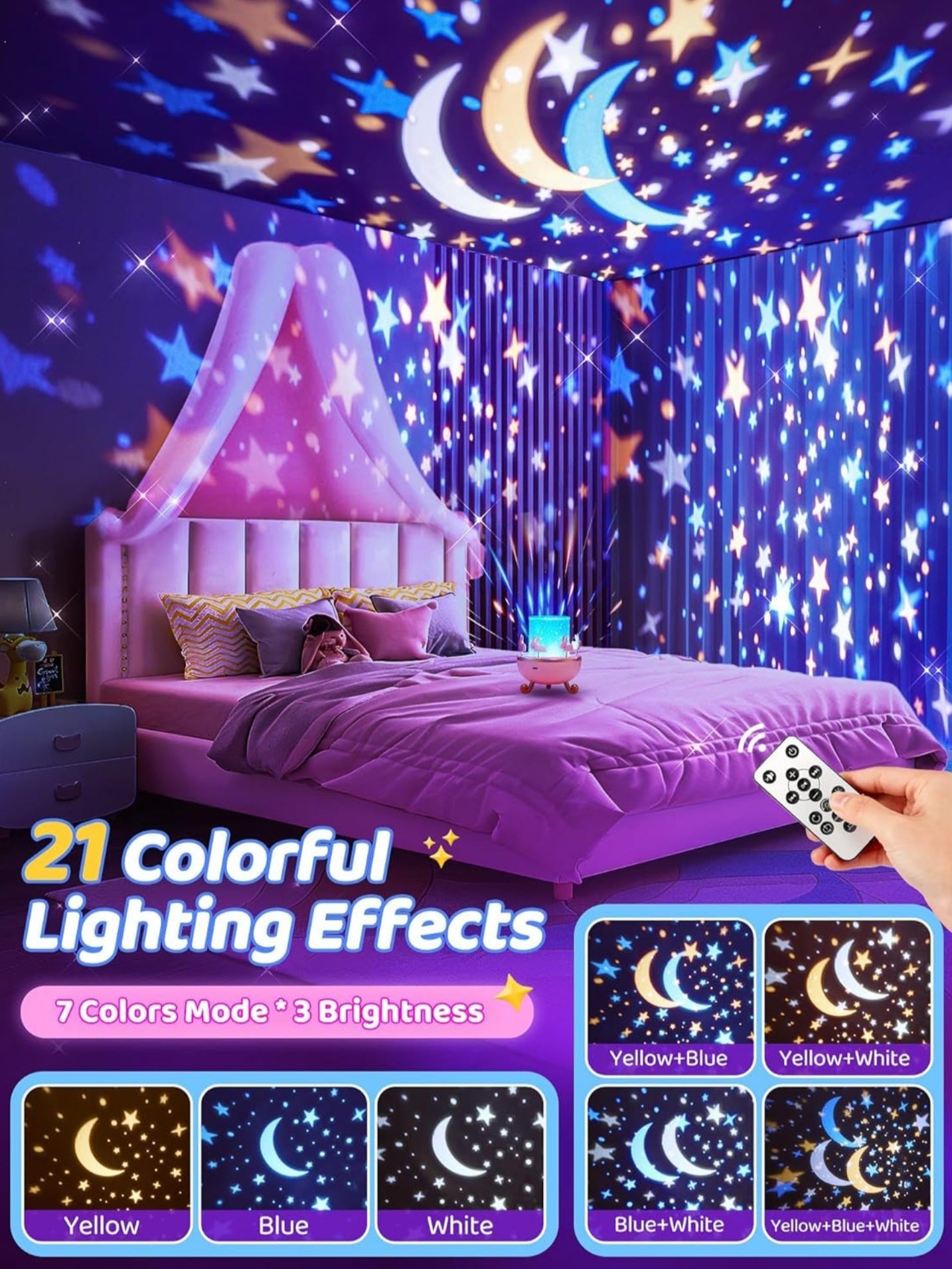 Rotating Rabbits Night Light, Night Lamp , Blutooth Speaker
