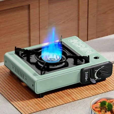CAMPING PORTABLE STOVE USE WITH DUAL MODE LPG CYLINDER, CHULHA IRON AUTOMATIC BUTANE GAS STOVE (1 BURNERS)