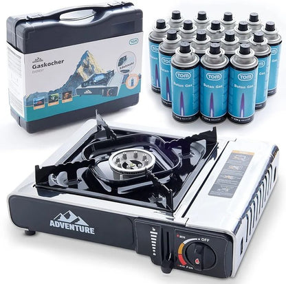 CAMPING PORTABLE STOVE USE WITH DUAL MODE LPG CYLINDER, CHULHA IRON AUTOMATIC BUTANE GAS STOVE (1 BURNERS)