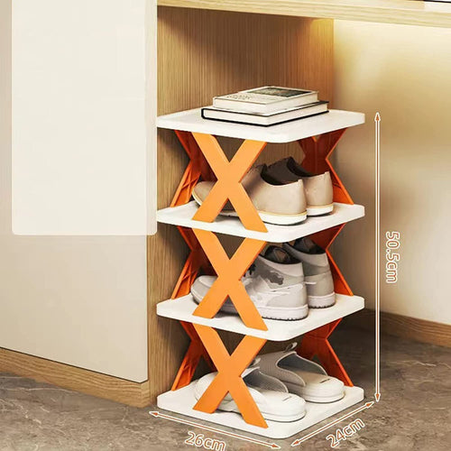 Foldable Shoe Rack (Multicolor) Buy Two Make Space