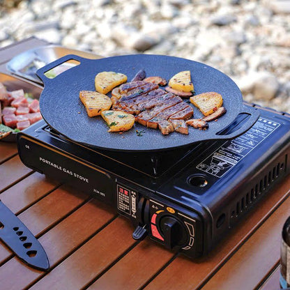 CAMPING PORTABLE STOVE USE WITH DUAL MODE LPG CYLINDER, CHULHA IRON AUTOMATIC BUTANE GAS STOVE (1 BURNERS)