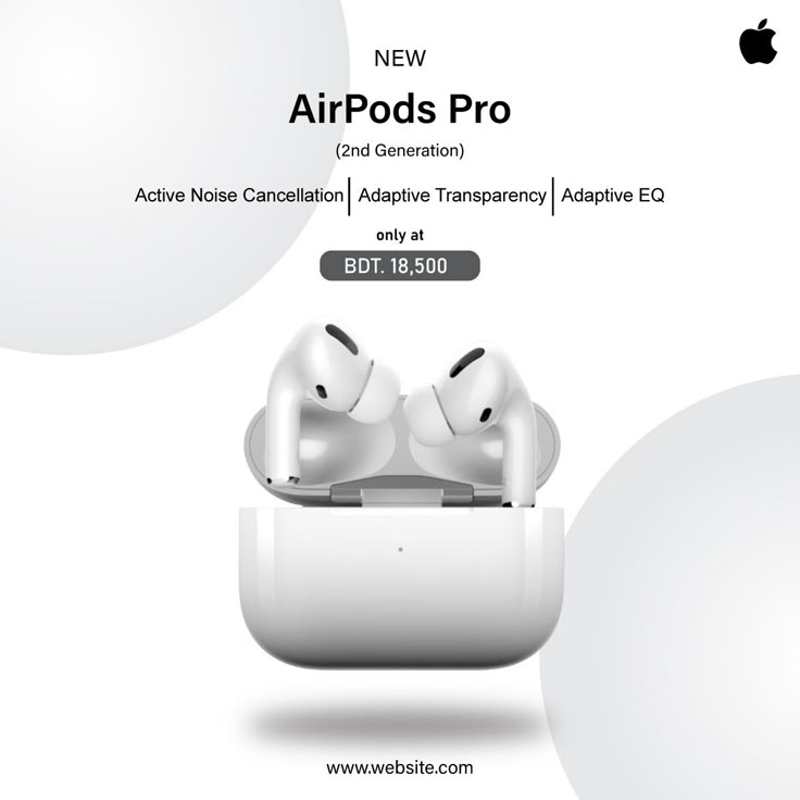 Dabzekart Apple AirPods Pro 2™ with Charging Case | Premium Active Noise Cancellation