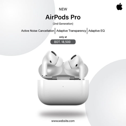 Dabzekart Apple AirPods Pro 2™ with Charging Case | Premium Active Noise Cancellation