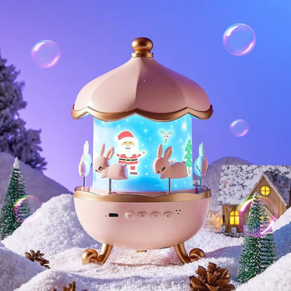 Rotating Rabbits Night Light, Night Lamp , Blutooth Speaker