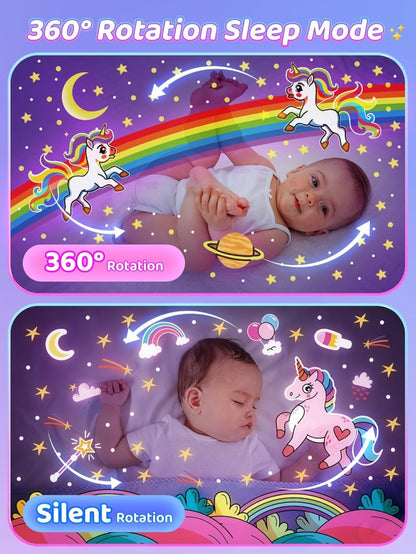Rotating Rabbits Night Light, Night Lamp , Blutooth Speaker