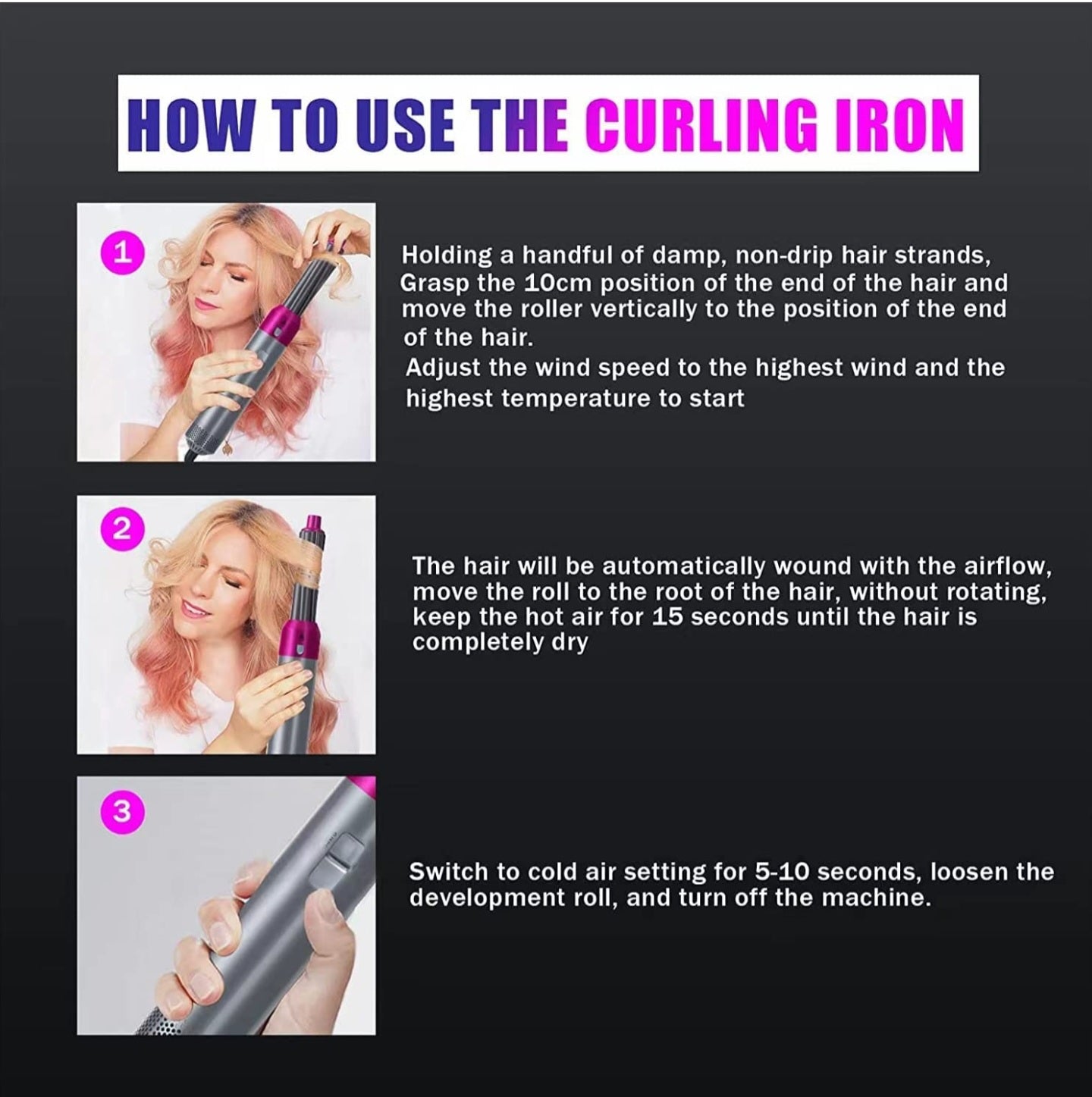 5 IN  HOT AIR STYLER HAIR STRAIGHTENERCHINE FOR WOMEN AND MEN