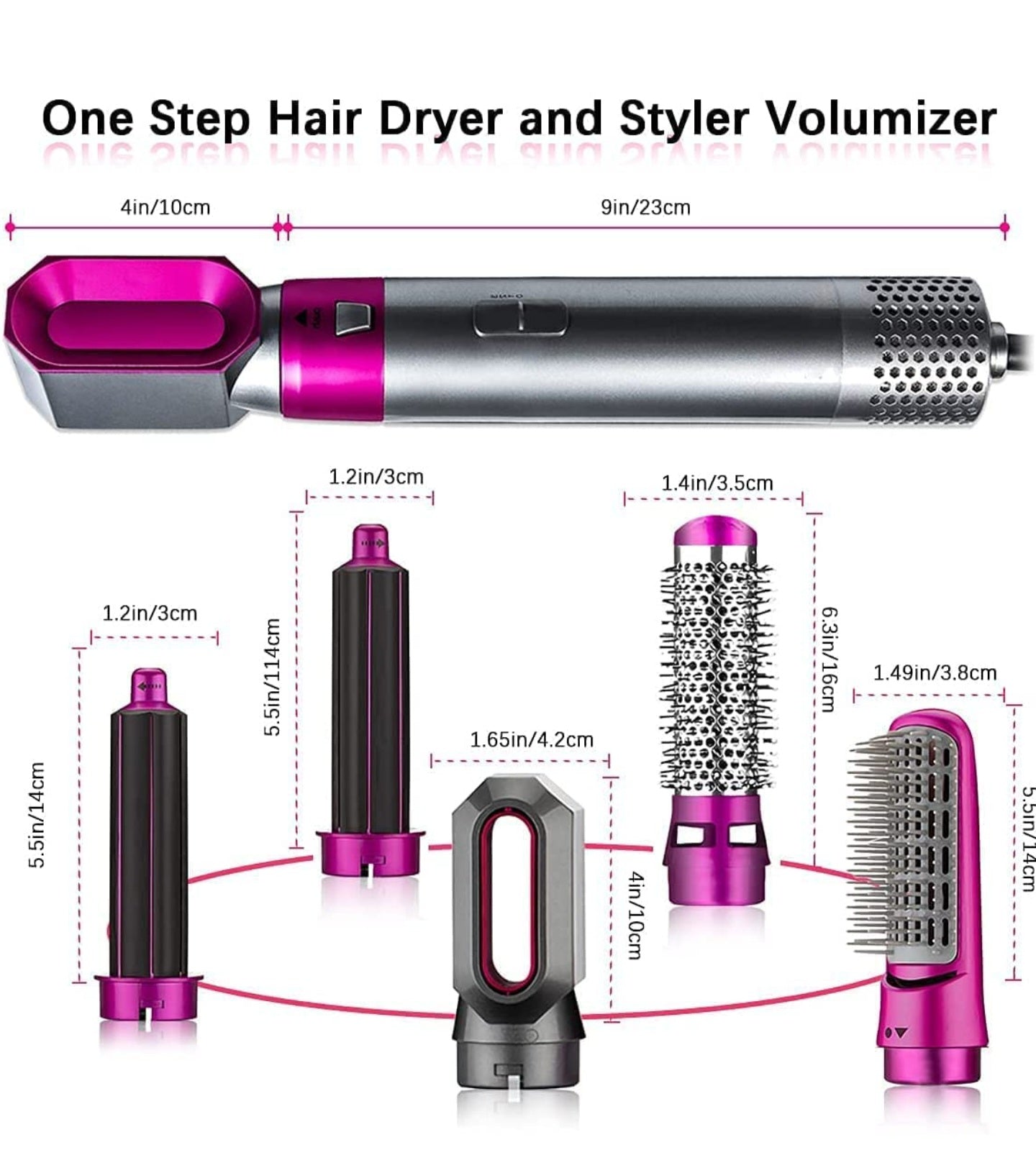 5 IN  HOT AIR STYLER HAIR STRAIGHTENERCHINE FOR WOMEN AND MEN