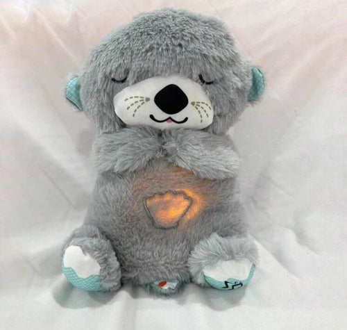 BREATHING TEDDY BEAR BREATHING MOTION INFANT TOYS FOR NEWBORNS, SOFT BREATHING STITCH