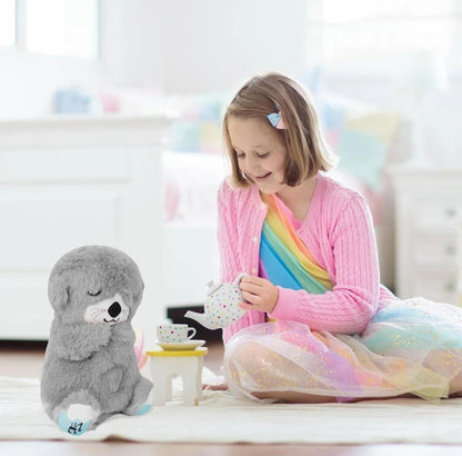 BREATHING TEDDY BEAR BREATHING MOTION INFANT TOYS FOR NEWBORNS, SOFT BREATHING STITCH