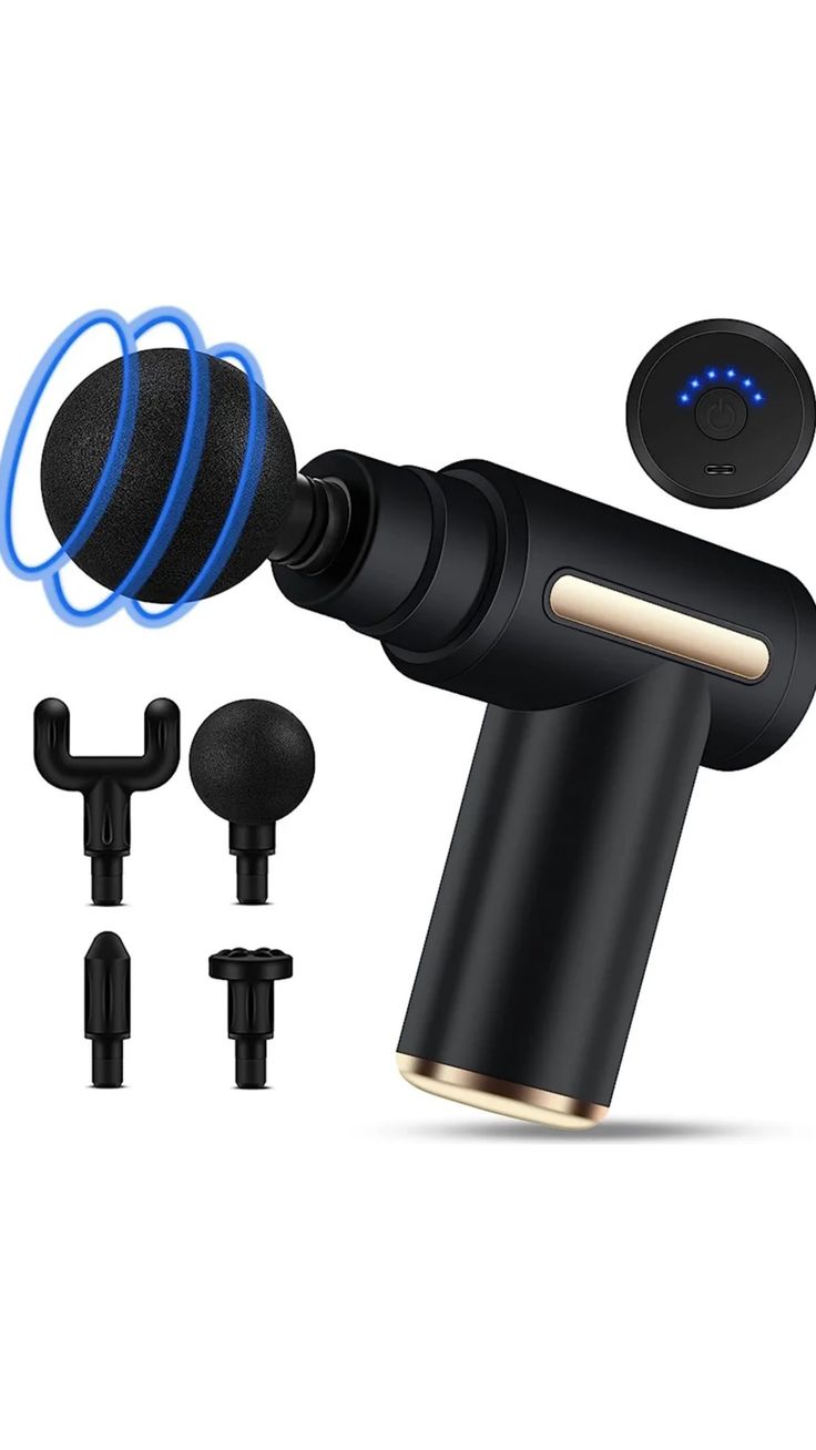 MASSAGE GUN CULT VOLT X HOT&COLD THERAPY, SILICONE HEAD, PAIN RELIEF, DEEP TISSUE FULL BODY GUN MASSAGER (BLACK)