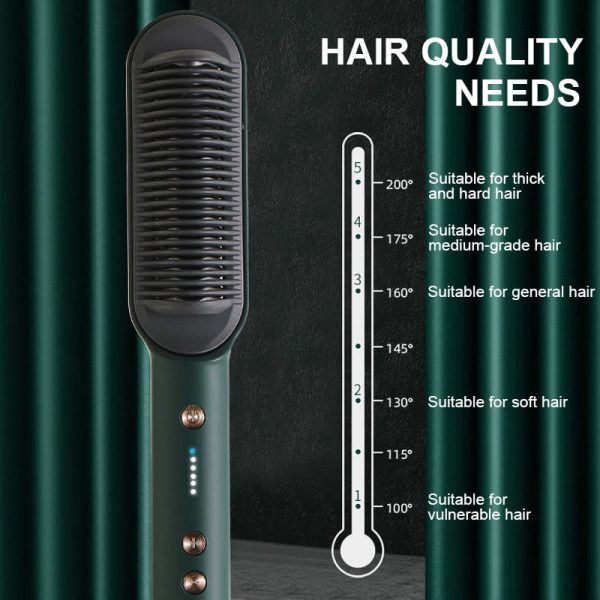 Professional Electric Hair Straightener Comb Brush