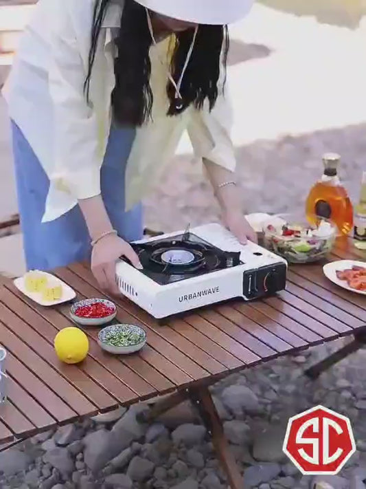 CAMPING PORTABLE STOVE USE WITH DUAL MODE LPG CYLINDER, CHULHA IRON AUTOMATIC BUTANE GAS STOVE (1 BURNERS)