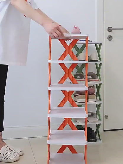 Foldable Shoe Rack (Multicolor) Buy Two Make Space