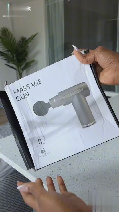 MASSAGE GUN CULT VOLT X HOT&COLD THERAPY, SILICONE HEAD, PAIN RELIEF, DEEP TISSUE FULL BODY GUN MASSAGER (BLACK)