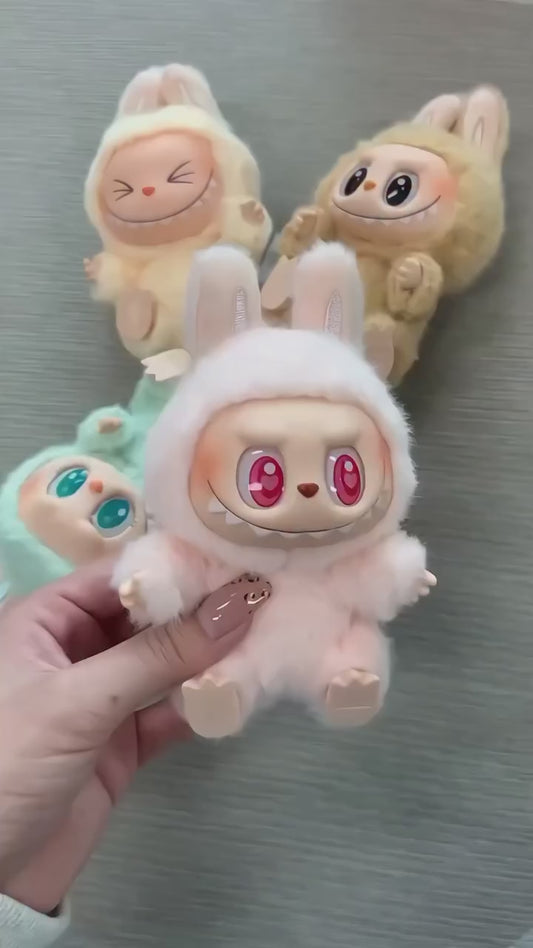 LABUBU TOY | CUTE LABUBU TOY FOR KIDS | BOOBUM  LABUBU DOLL  (RANDOM COLOR - 1 PC) - 17 CM (MULTICOLOR)